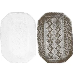 Assiette Rectangulaire Dentelle