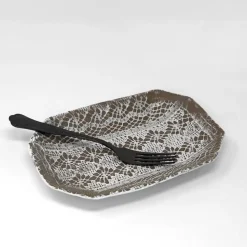 Assiette Rectangulaire Dentelle