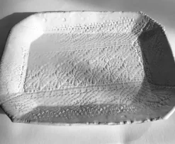 Assiette Rectangulaire Dentelle