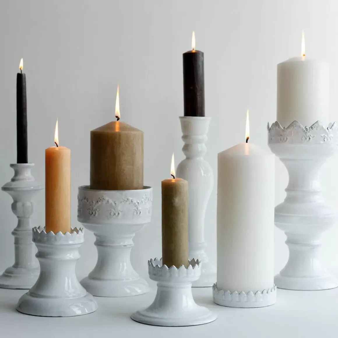 Bougeoir Sur Pied Couronne