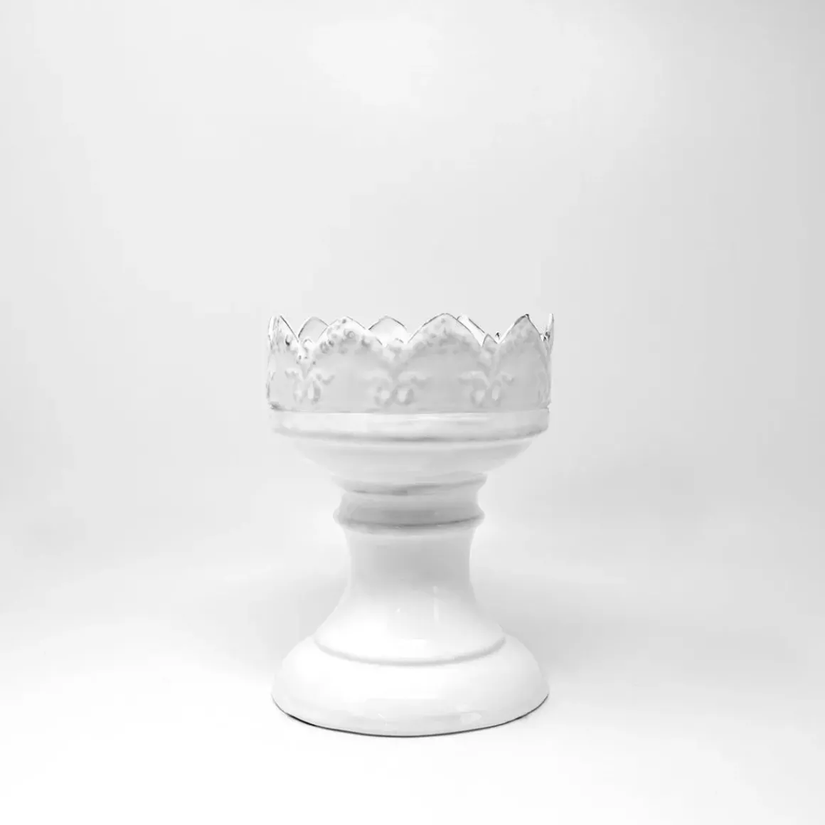 Bougeoir Sur Pied Couronne